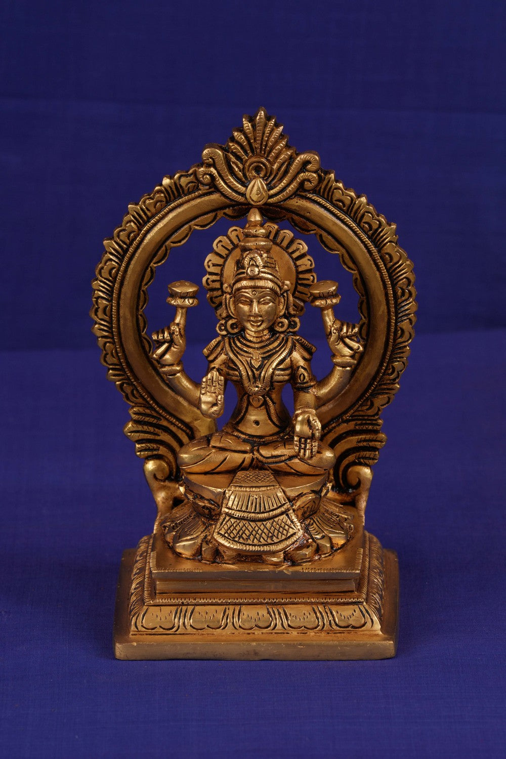 Brass idol of Goddess Padmavathi