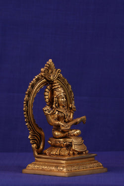Image of Brass Saraswati idol
