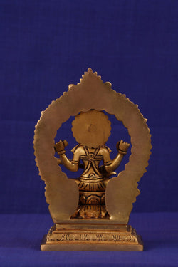 Image of Brass Saraswati idol