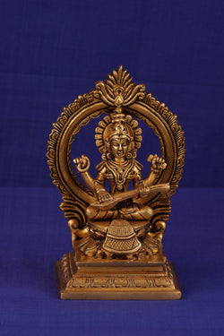 Image of Brass Saraswati idol