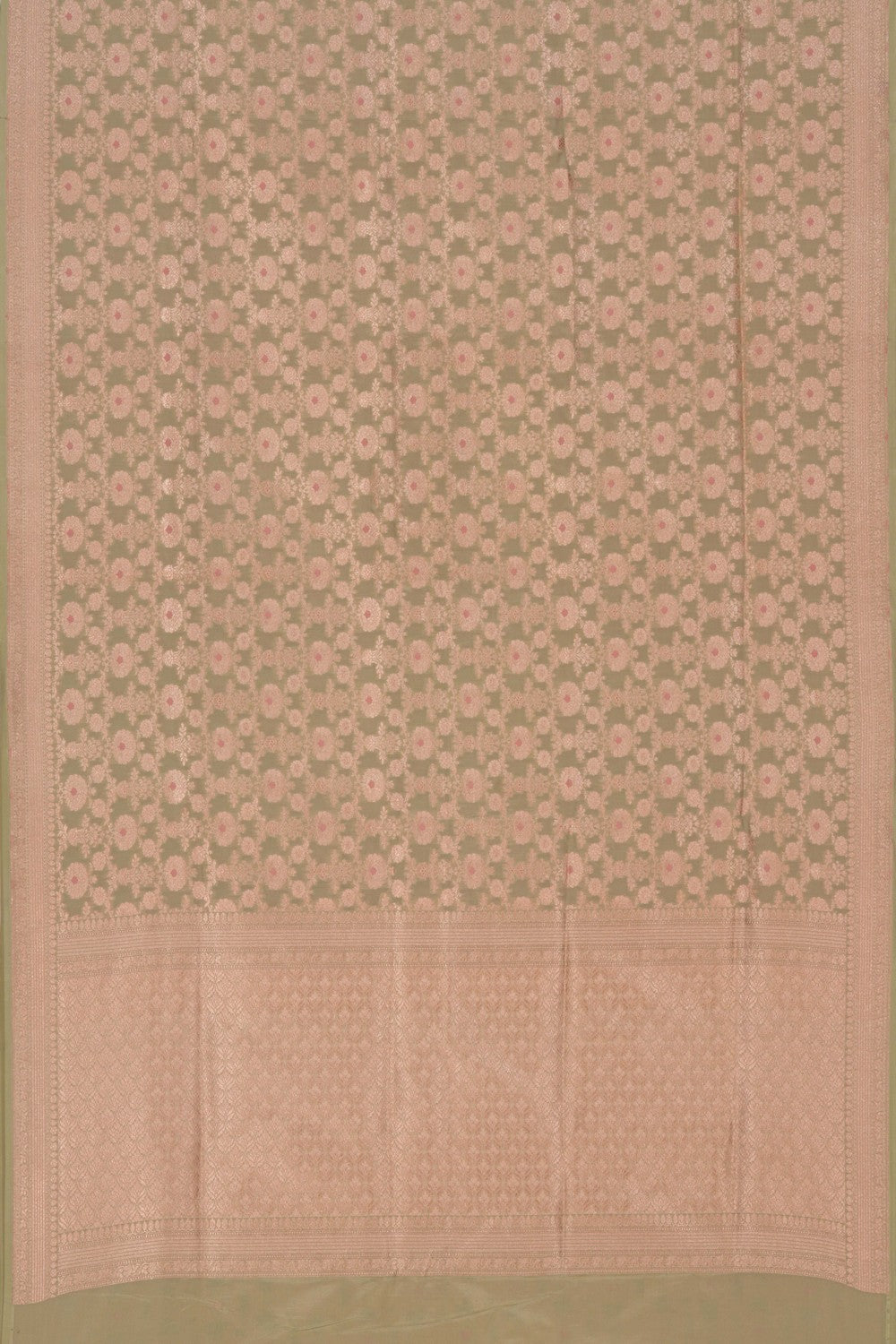 Banarasi Katan Silk Pista Green Saree