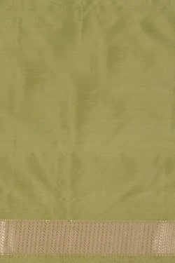 Image of Banarasi Katan Silk Sage Green Saree