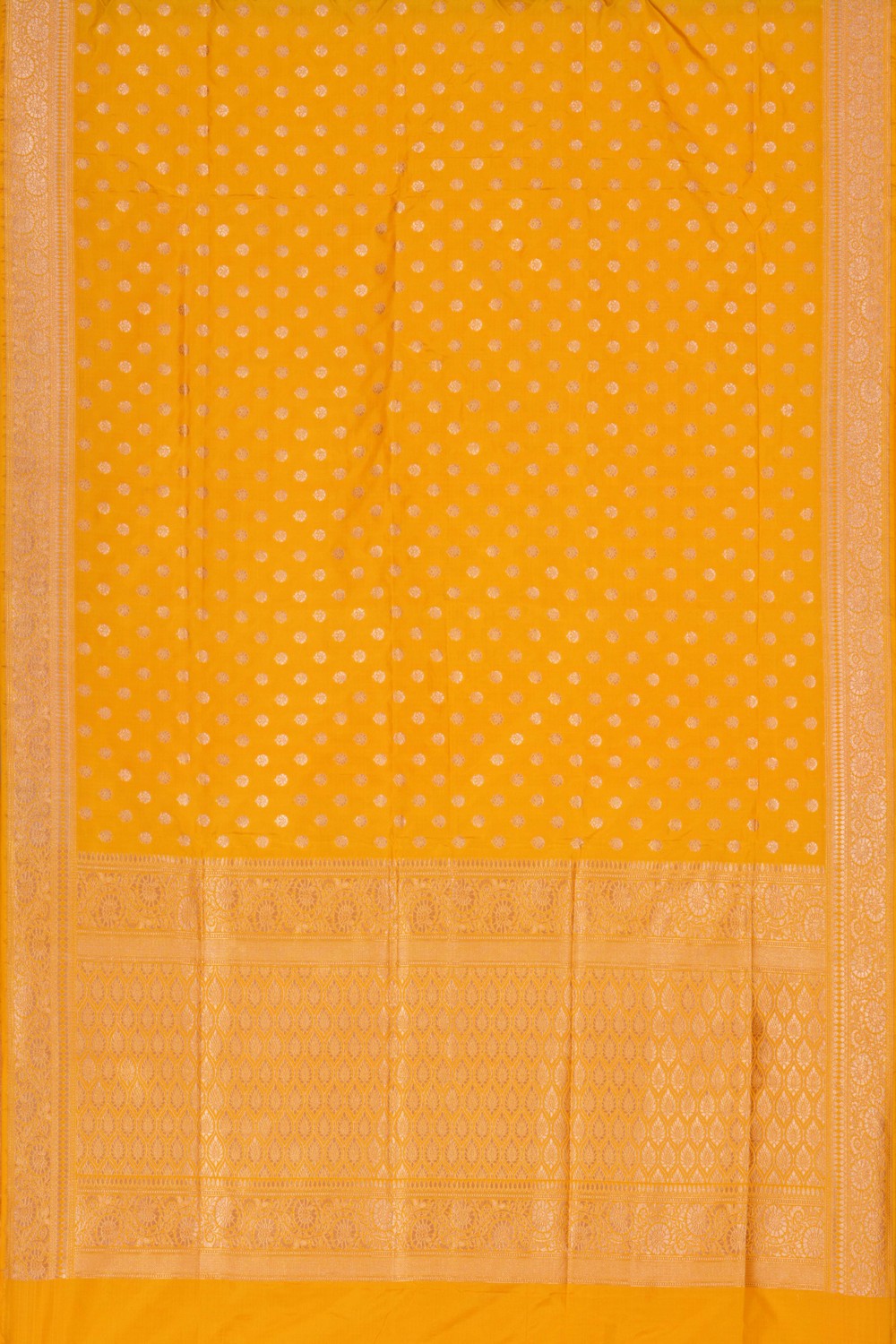 Banarasi Katan Silk Yellow Saree