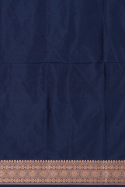 Image of Banarasi Katan Silk Blue Saree