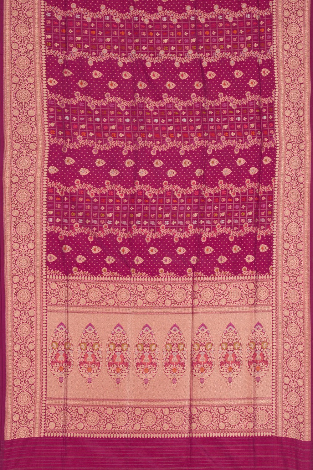 Banarasi Katan Silk Plum Pink Saree