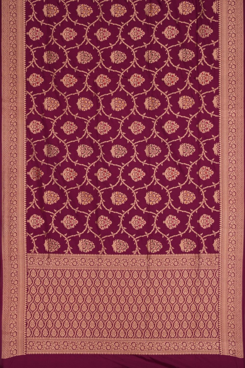 Banarasi Katan Silk Purple Saree