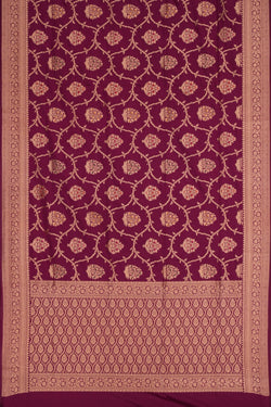 Image of Banarasi Katan Silk Purple Saree