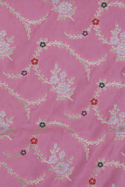 Image of Banarasi Silk Pink Saree