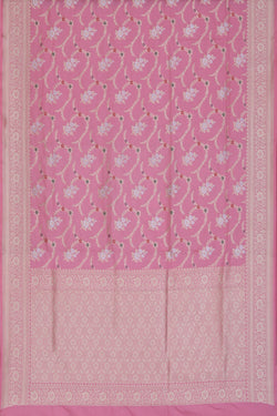 Image of Banarasi Silk Pink Saree