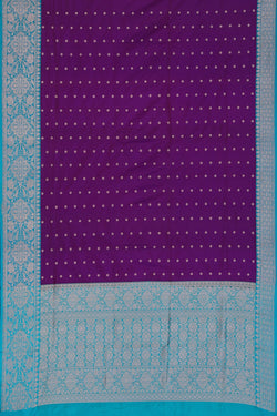 Image of Banarasi Silk Purple Saree