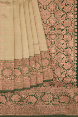 Image of Banarasi Katan Silk Light Green Saree