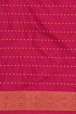 Image of Banarasi Katan Silk Fuchsia-Pink Saree