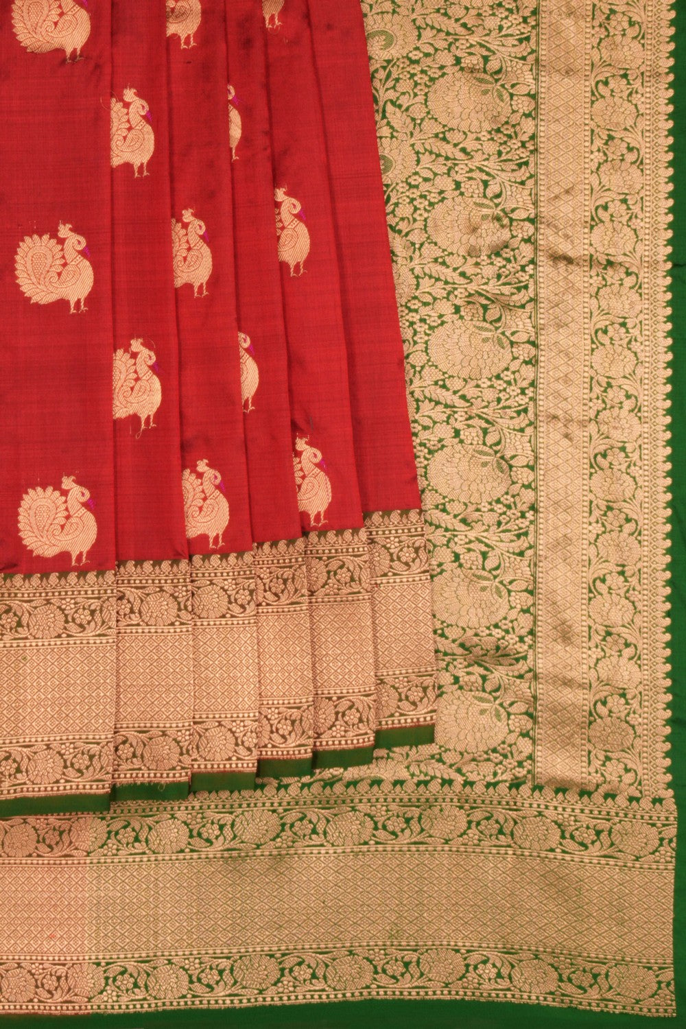 Banarasi Katan Silk Red Saree