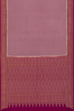 Image of Banarasi Crepe Silk Pink Saree