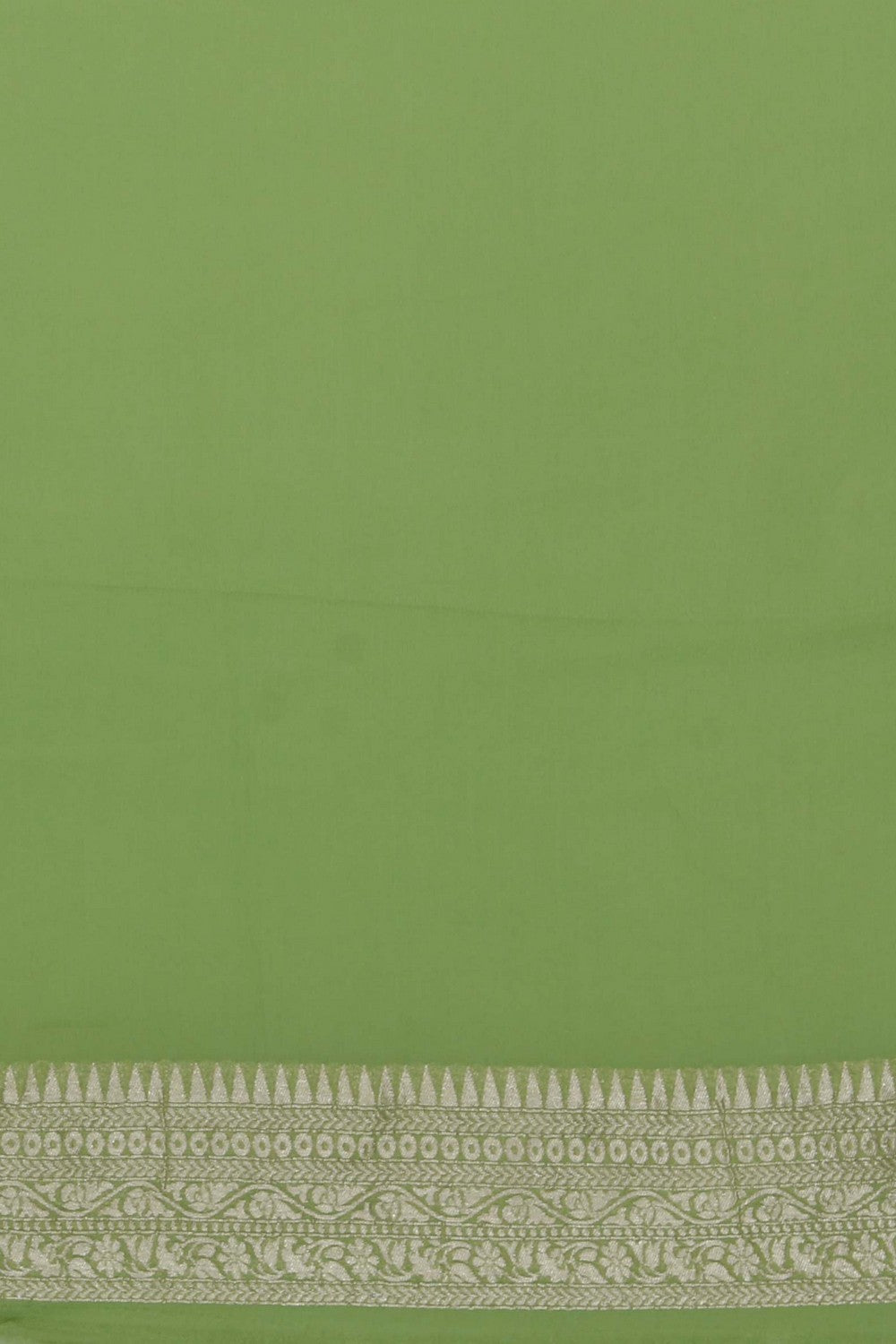 Image of Banarasi Georgette Green Saree