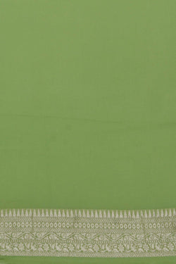 Image of Banarasi Georgette Green Saree