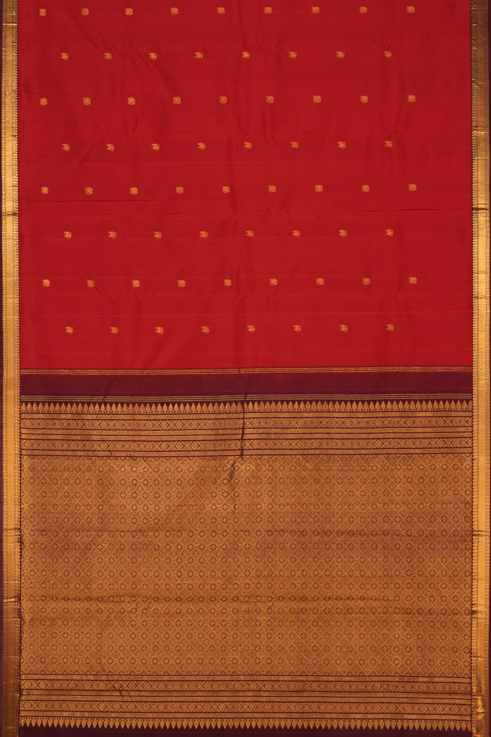 Kanchipattu Red Saree