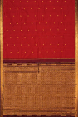 Image of Kanchipattu Red Saree