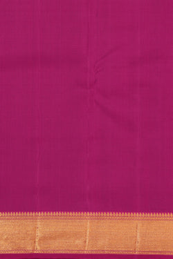 Image of Kanchipattu Sea Blue Saree