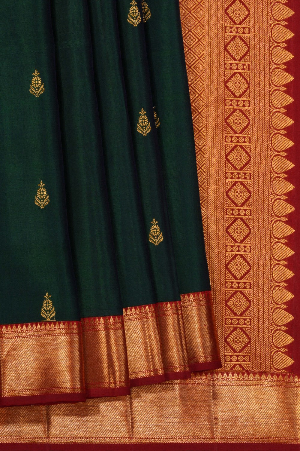 Kanchipattu Green Saree