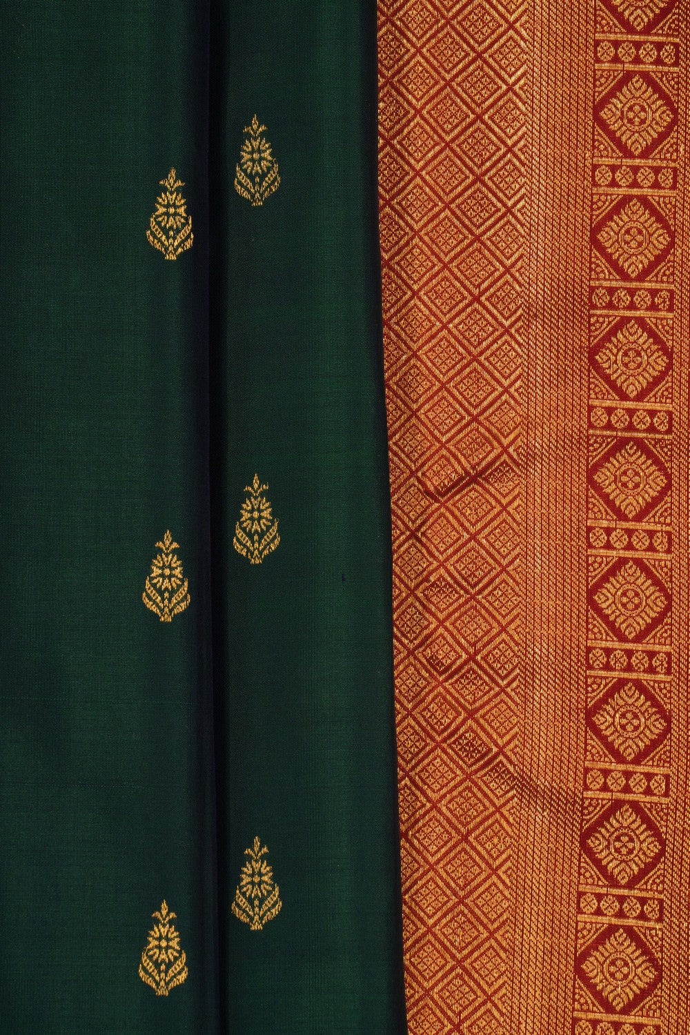 Kanchipattu Green Saree