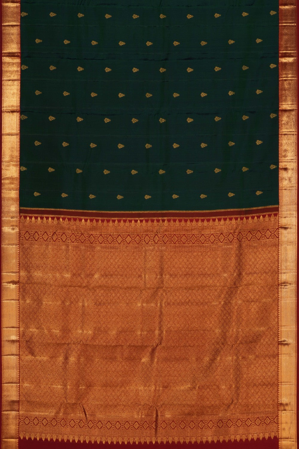 Kanchipattu Green Saree