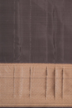 Image of Kanchipattu Brocade Silk Grey Saree