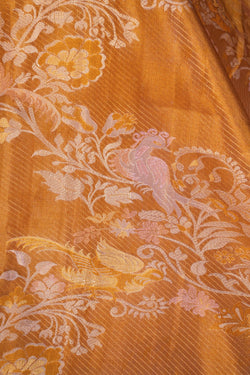 Image of Kanchipattu Tissue Brocade Gold Saree