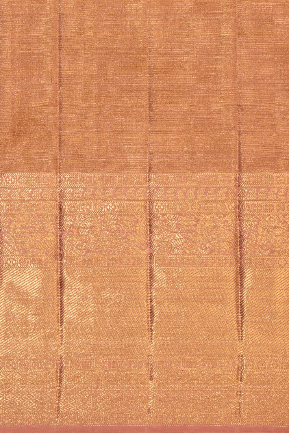 Rangkat Brocade Kanchipattu Peach Saree