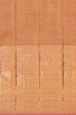 Image of Rangkat Brocade Kanchipattu Peach Saree