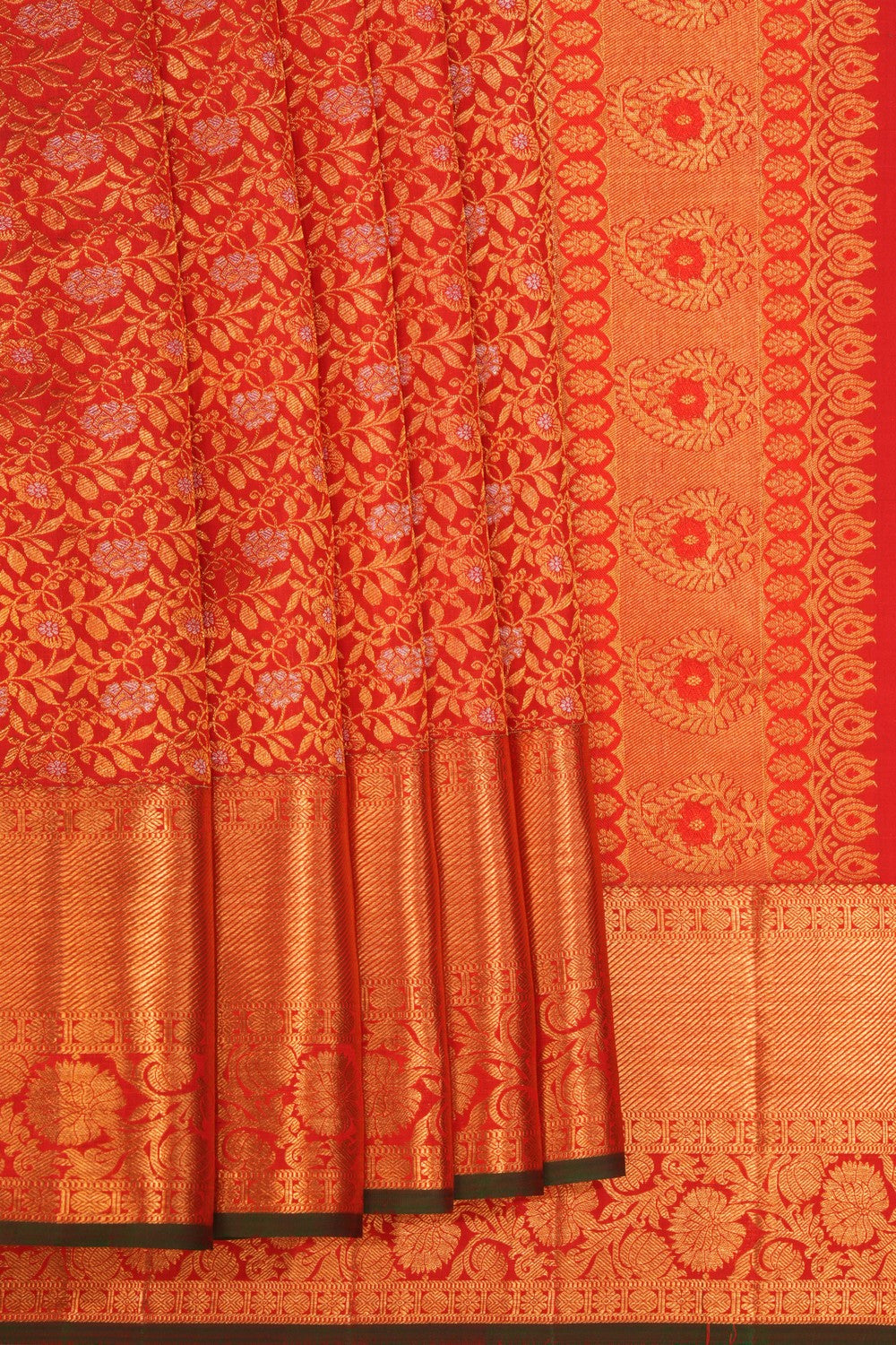 Image of Kanchipattu Brocade Red Saree