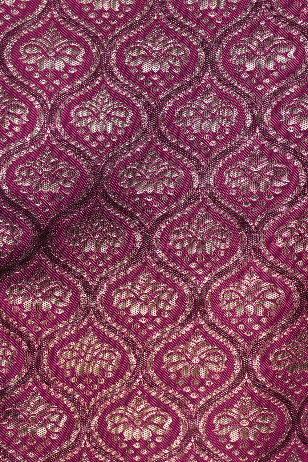 Image of Kanchipattu Brocade Violet Saree