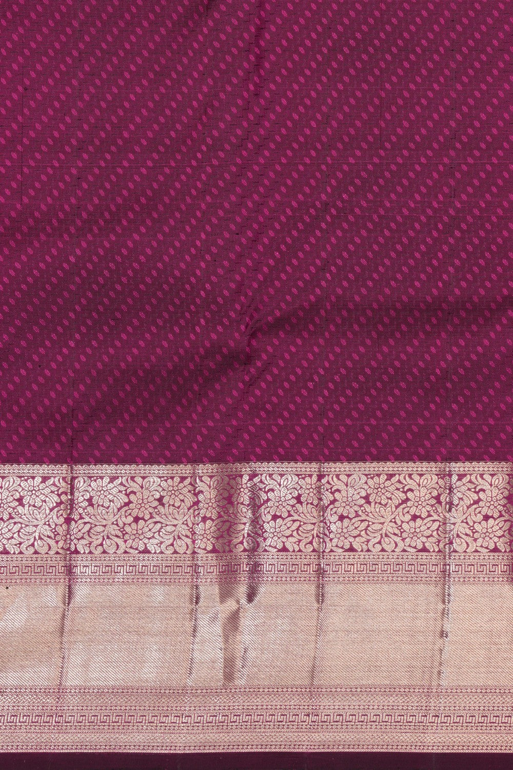 Image of Kanchipattu Brocade Violet Saree
