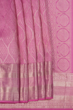 Image of Kanchipattu Brocade Pink Saree
