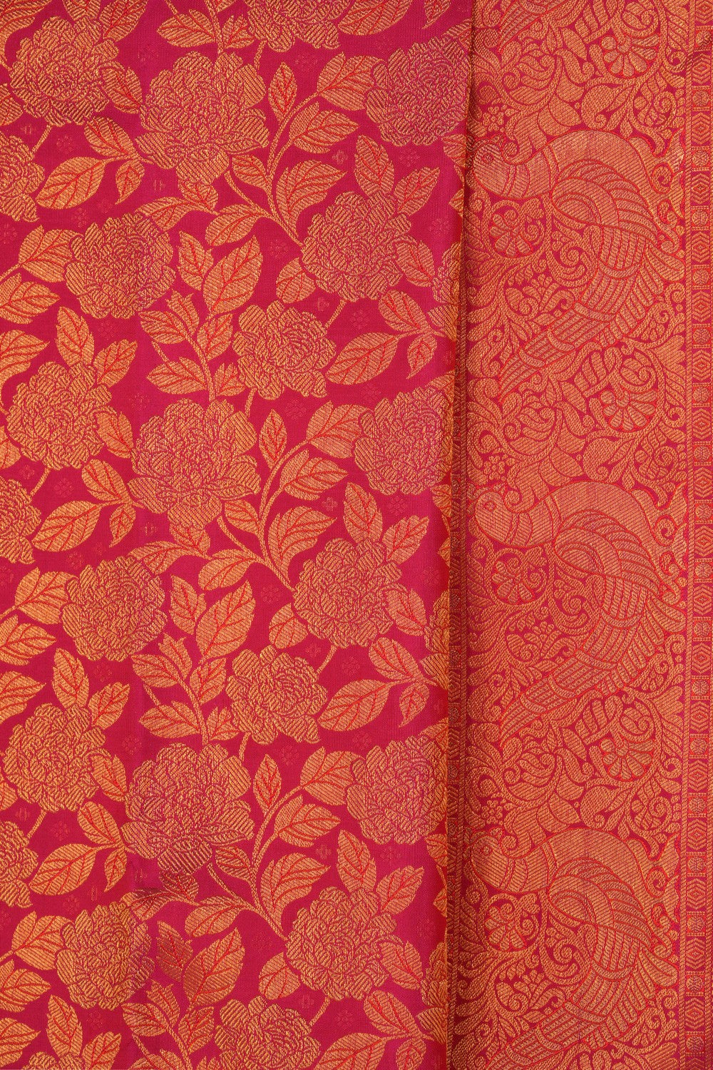 Kanchipattu Brocade Pink Saree