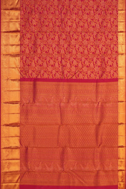 Image of Kanchipattu Brocade Pink Saree