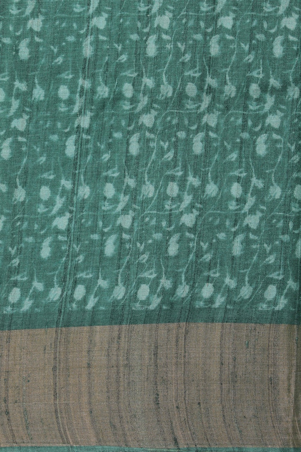 Tussar Silk Green Saree