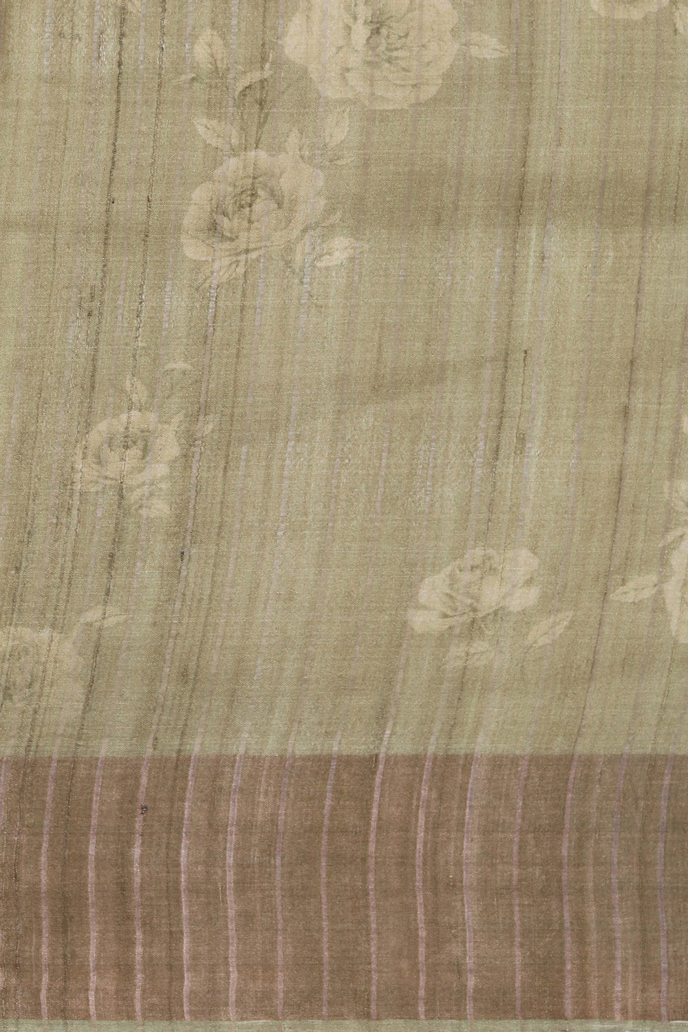 Image of Tussar Silk Light Green Saree