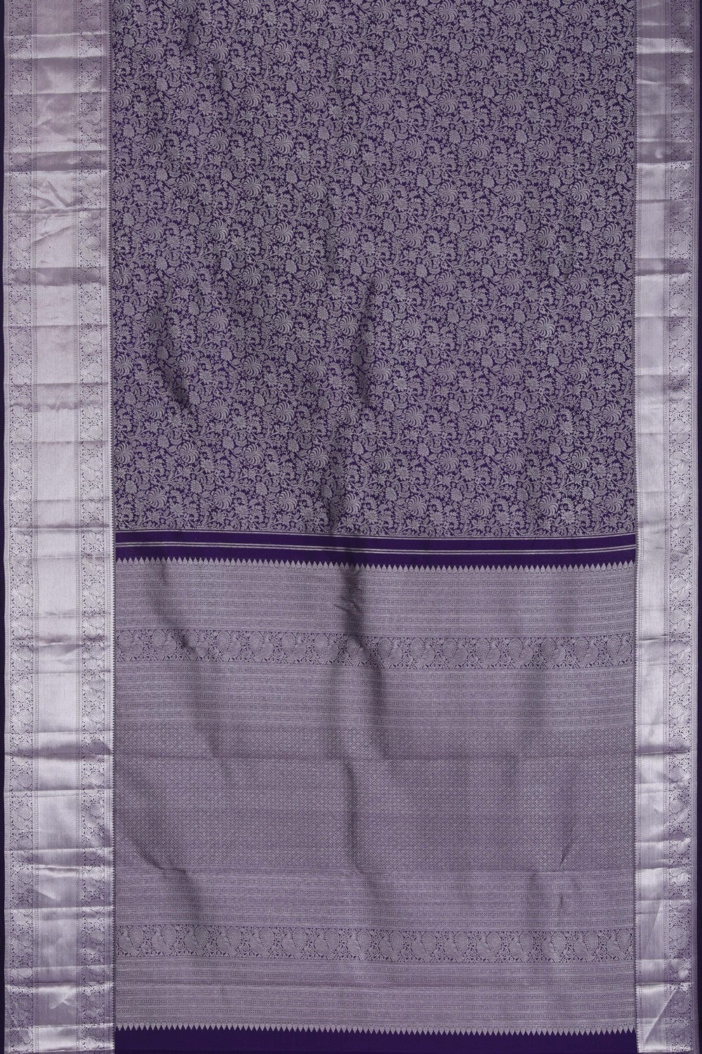 Kanchipattu Brocade Violet Saree