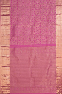 Image of Kanchipattu Brocade Pink Saree