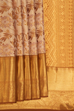 Image of Kanchipattu Brocade Gold Saree