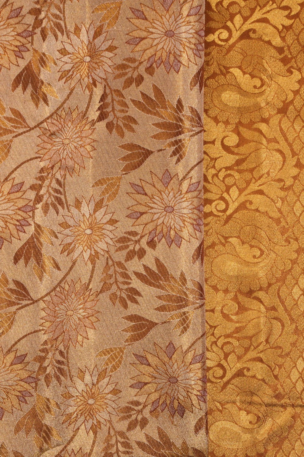 Image of Kanchipattu Brocade Gold Saree