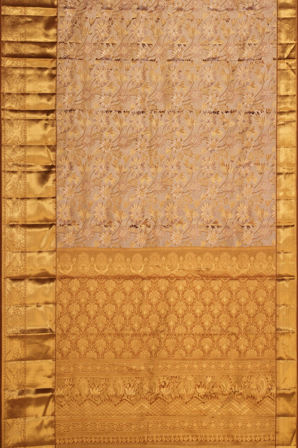 Kanchipattu Brocade Gold Saree