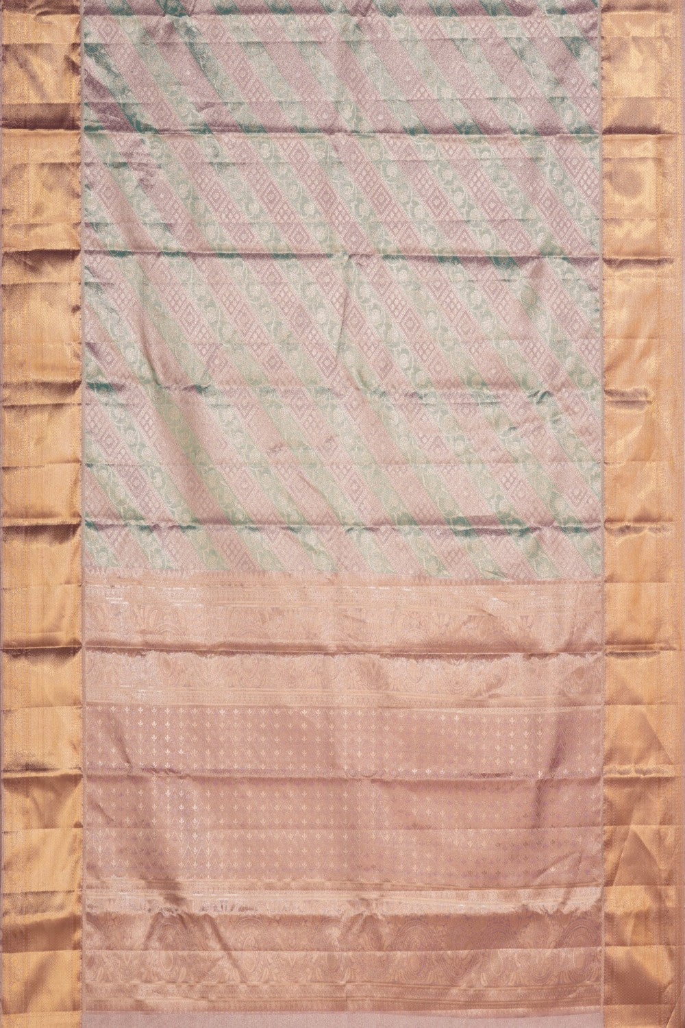 Image of Rangkat Kanchipattu Tissue Brocade Saree