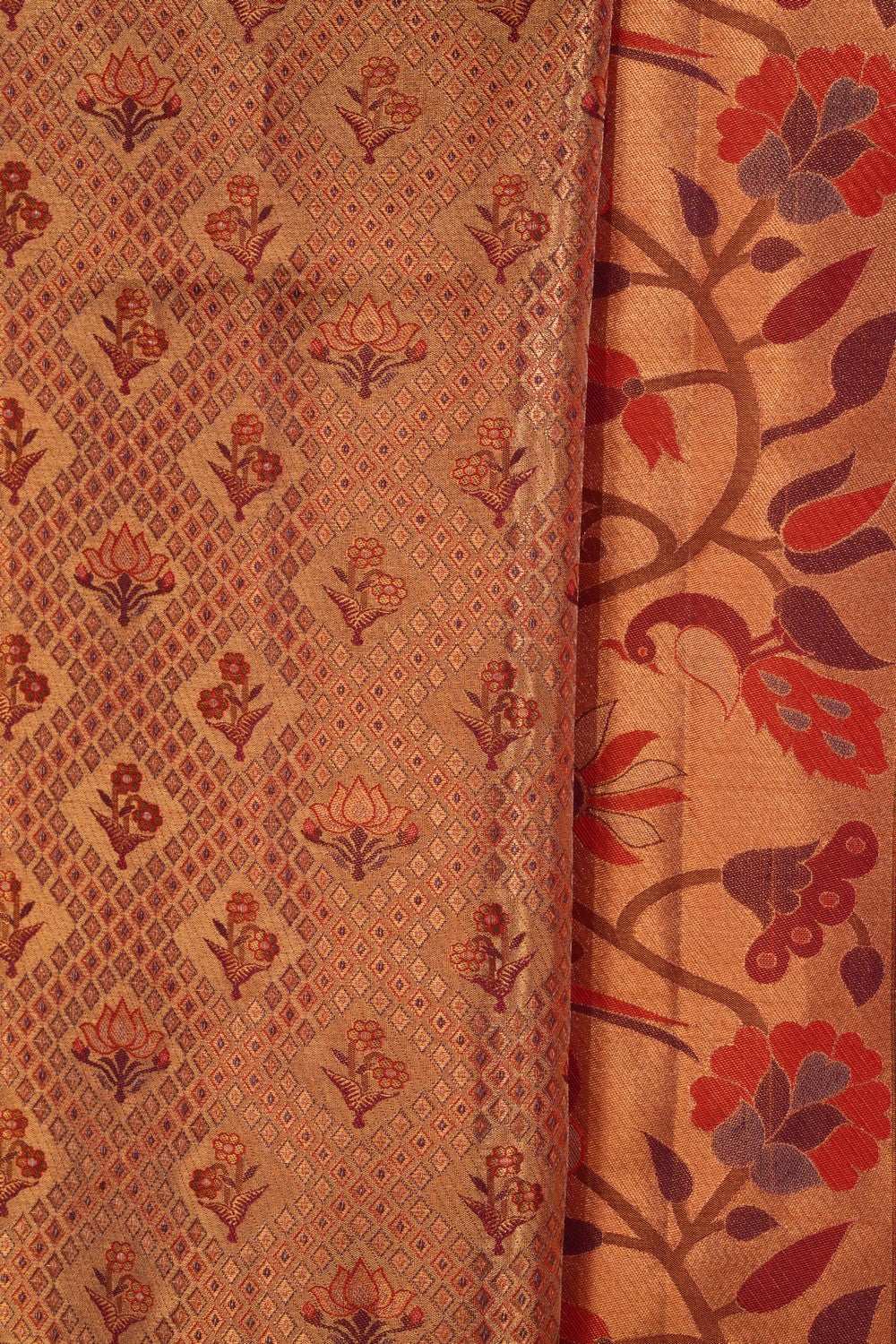 Image of Rangkat Kanchipattu Tissue Brocade Saree
