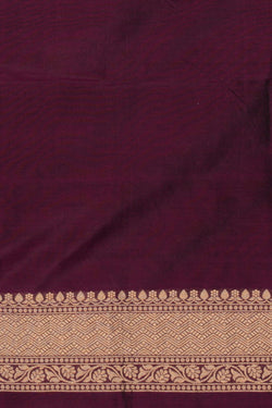 Image of Banarasi Katan Silk Violet Saree