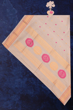 Image of Gadwal Silk Grey Dupatta