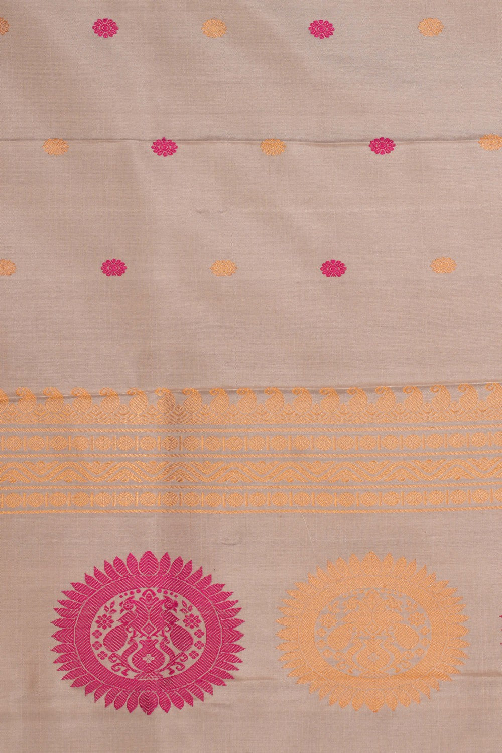 Gadwal Silk Grey Dupatta