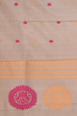 Image of Gadwal Silk Grey Dupatta