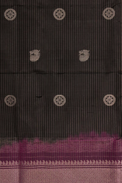 Image of Gadwal Silk Black Dupatta